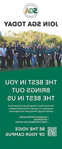 SGA members in front of trees with SGA text "The best in you brings out the best in us."